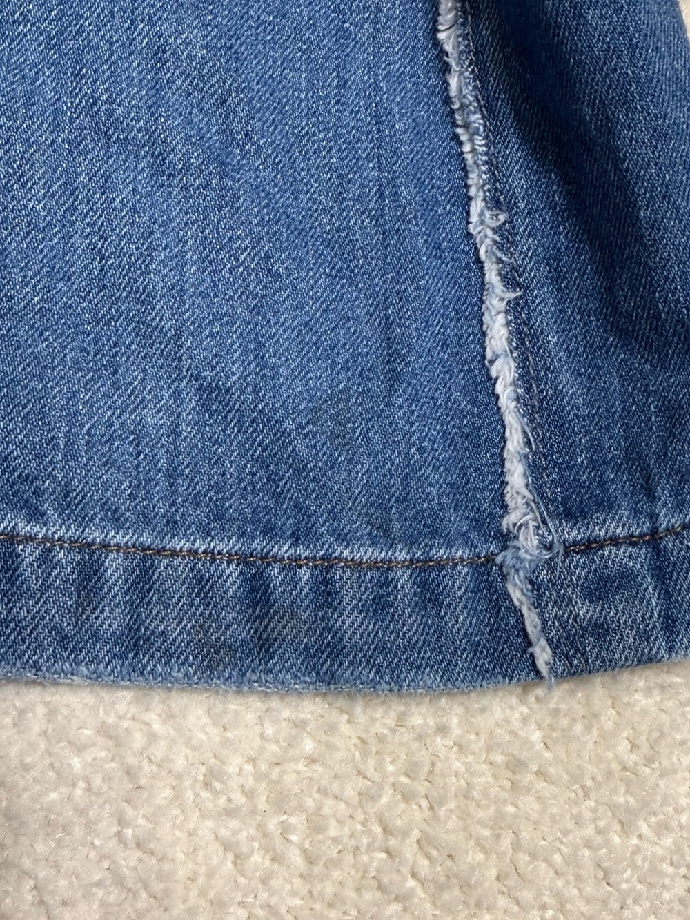 Hudson Jodie Loose Fit Wide Leg Denim Jean With Frayed Seams Unravel Size 29 8 - Picture 9 of 12